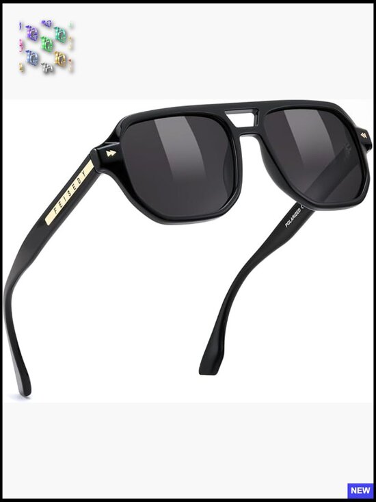 Polarized Aviator Sunglasses Retro 70s Style UV400 Protection Driving Daily main image 7